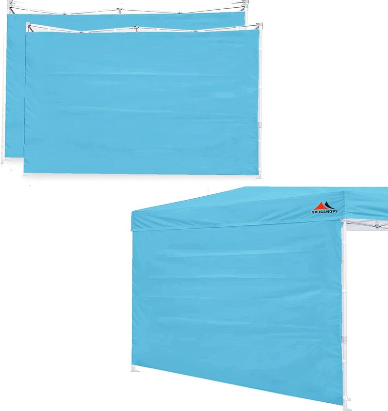 SCOCANOPY SunWall for 12x12 Pop Up Canopy Frame, 3 Pack SideWall Only (Sky Blue) - Image 1
